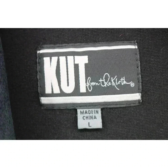 Kut from the Cloth Faux Leather & Suede Jacket-Size Large - Picture 2 of 8